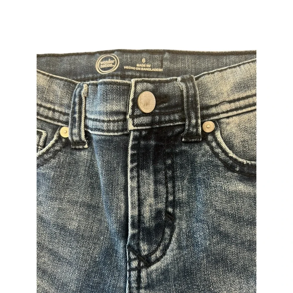 Lot Of Jeans Size 6 Children's Place And Wonder Nation‎ distressed Girls Denim